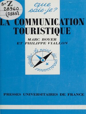 cover image of La communication touristique